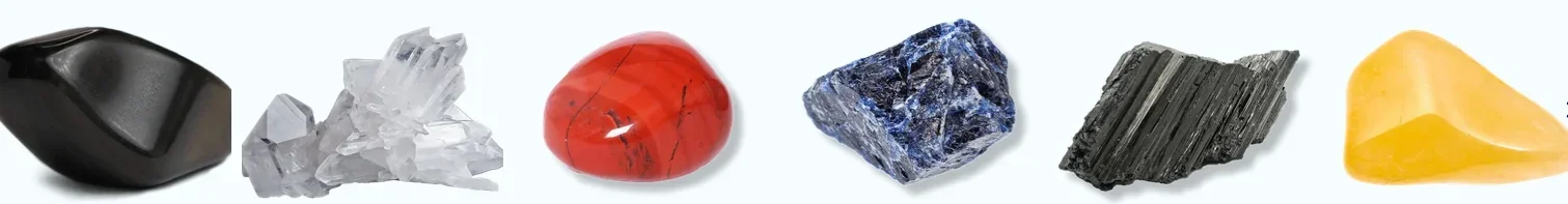 Tesla MedBed X gemstones obsidian crystal jasper sodalite tourmaline amber stones